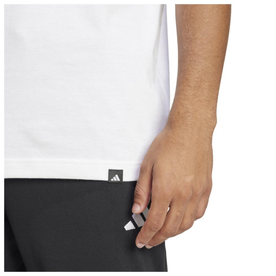 Adidas Ανδρική κοντομάνικη μπλούζα Lounge Slides Graphic Pocket Tee